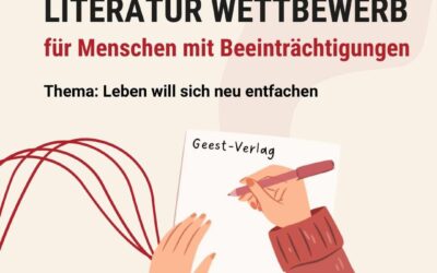 Literatur Wettbewerb für Menschen mit Beeinträchtigungen (Bis Ende Juli)
