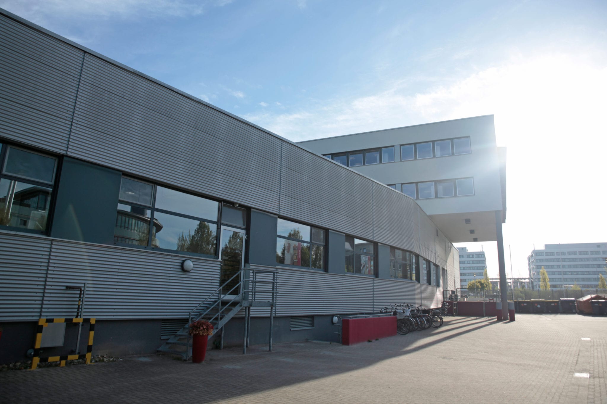 Das AlexProWerk von außen im Norden von Münster. Das Gebäude des AlexProWerks von außen.