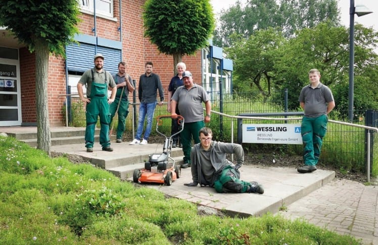 Der Eingangsbereich der Gärtnerei sinnesgrün.
